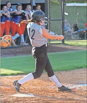  ?? Scott Herpst ?? Ridgeland’s Danielle Cross take a cut during a recent game against Northwest. Cross and the Lady Panthers picked up their first region win of the season last Wednesday against Southeast.