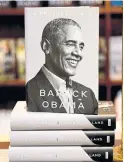  ??  ?? On his recent book tour, former U.S. president Barack Obama laments the loss of local reporting. “I come out of this book very worried about the degree to which we do not have a common baseline of fact.”