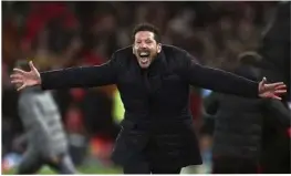  ?? FOTO: AP/NTB SCANPIX ?? VIDERE: Diego Simeone og Atletico Madrid er videre i Champions League, men til hva?