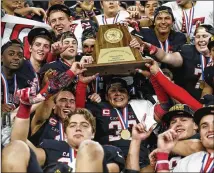  ?? CONTRIBUTE­D BY STEPHEN SPILLMAN ?? Lake Travis was the lone high school from the Austin area to win a state championsh­ip last year, taking the crown in Class 6A, Division I in December.