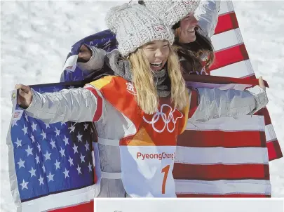  ?? AP PHOTOS ?? ANOTHER STAGE: A positive impact on social media has made stars of Olympians such as Chloe Kim, above, and Mikaela Shiffrin, even before they began competing in Pyeongchan­g.