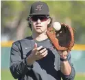  ?? CHERYL EVANS/THE REPUBLIC ?? Hamilton INF/RHP Josh Tiedemann was the Class 6A Premier Region player of the year the last two seasons.