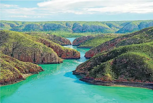  ?? SUPPLIED ?? The impressive Horizontal Waterfalls in Talbot Bay have been described by David Attenborou­gh as Australia’s most unusual natural wonder.