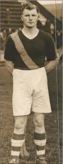  ??  ?? A young Nickey Rackard during his college days.