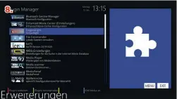  ??  ?? Wir installier­en Enigmaligh­t manuell (siehe Artikel) und starten den Receiver neu. Nun sollte die Anwendung im Plugin-Manager verfügbar sein