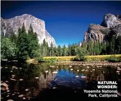  ??  ?? NATURAL WONDER: Yosemite National Park, California
