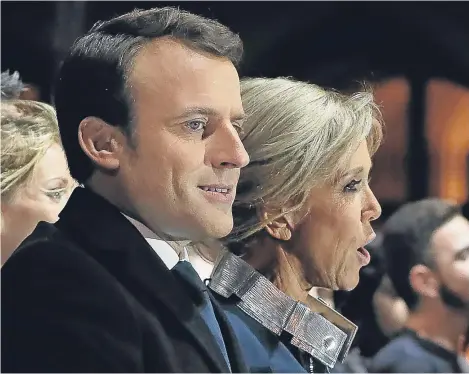  ??  ?? EMMANUEL Macron is to become France’s next president after winning a projected 65% of the votes.
French polling agencies revealed the centrist candidate triumphed over the far-right’s Marine Le Pen, who was forecast to have gained a 35% share.
The...