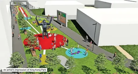  ?? ?? An artist’s impression of King Kong Park