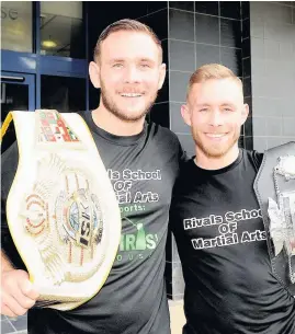  ??  ?? Role models Sam and Scott Allan are vocal on the important role coaching and training in sports can play in preventing mental health problems