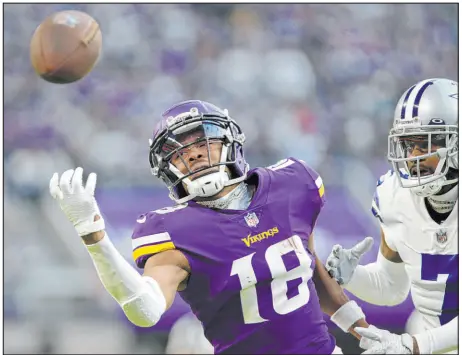  ?? Andy Clayton-king The Associated Press ?? Justin Jefferson and the Minnesota Vikings will look to rebound from their worst game of the season when they host the New England Patriots on Thursday.