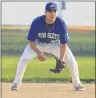  ?? JASON MALLOY/SALTWIRE NETWORK ?? Levi Denny of Eskasoni is shown playing second base for Nova Scotia during the team’s second game of the 2017 Canada Games on Saturday in Winnipeg.