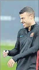  ?? FOTO: FC BARCELONA ?? Rafinha Alcántara ya sonríe