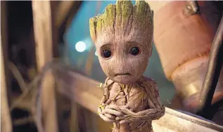  ?? COURTESY OF DISNEY/MARVEL ?? Groot, voiced by Vin Diesel, in a scene from “Guardians of the Galaxy Vol. 2.”