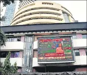  ?? PTI ?? Nifty 50 index was down 0.96%, while the Sensex slipped 1.08% in Wednesday’s trade.