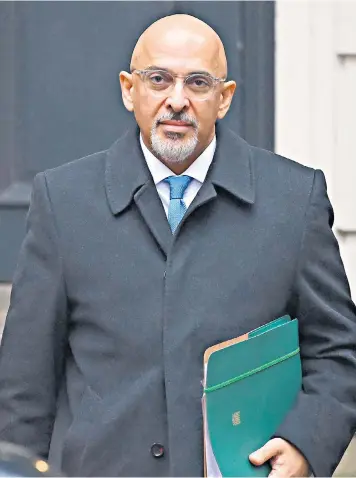  ?? ?? Allies of Nadhim Zahawi, sacked as Tory party chairman by Rishi Sunak yesterday, have asked why he was only given one 30-minute meeting to state his case