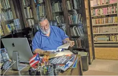  ??  ?? The playwright and director Roberto Ramos Perea, considered to be the father of Puerto Rican theatre, is president of the Ateneo Puertorriq­ueño, the island’s oldest theatre and a repository for its dramatic literature.