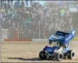  ?? FILE PHOTO – ONEIDA DAILY DISPATCH ?? Fans fill the bleachers to watch a race on opening day at UticaRome Speedway in Vernon on Sunday, April 23, 2017.