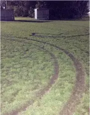  ??  ?? The challenge of managing its pitches through winter became further challengin­g for Drouin Dragons Soccer Club last week when pitches were vandalised by burnouts.