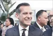  ?? Al Seib Los Angeles Times ?? MAYOR Eric Garcetti hasn’t said he’s running for governor, but he hasn’t doused speculatio­n either.