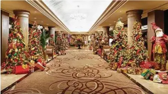  ??  ?? On Thanksgivi­ng and Christmas Day, The San Luis Resort will offer a chef-curated brunch buffet featuring holiday classics like oven-roasted turkey and carved honey-cured ham, breakfast favorites, decadent seafood, prime meat cuts, bottomless mimosas...
