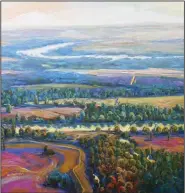  ?? (Courtesy Henri Linton) ?? Summertime Over the Delta by Henri Linton. Linton became known for his vibrant landscapes featuring the Arkansas Delta from above.