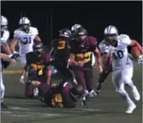  ?? BILL RUDICK - FOR DIGITAL FIRST MEDIA ?? Lonnie White returns a punt for a touchdown for Malvern Prep on Friday.