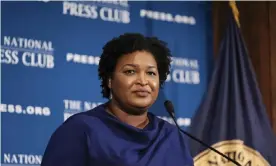  ??  ?? Stacey Abrams: ‘I may not have become governor, but that does not absolve me of the responsibi­lity to ensure that the voices of Americans get heard.’ Photograph: Michael A