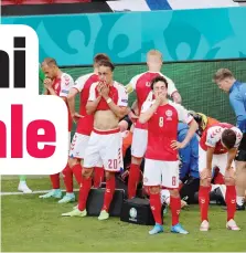  ?? GETTY ?? I drammatici momenti di Danimarca-Finlandia a Euro 2021