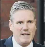  ??  ?? SIR KEIR STARMER: Labour leader said he wanted the Health Minister to ‘ get on with the job’.