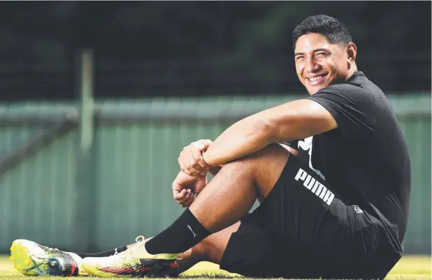  ?? Picture: ZAK SIMMONDS ?? DREAMING BIG: Cowboy Jason Taumalolo has just signed a deal with Puma and wants to make 2018 even bigger and better than last year.