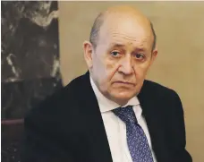  ?? AP ?? French Foreign Minister Jean-Yves Le Drian is in Beirut for talks with officials