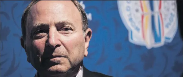  ?? AARON VINCENT ELKAIM/THE CANADIAN PRESS ?? NHL commission­er Gary Bettman expects next month’s World Cup of Hockey to be a big success in terms of sponsorshi­p and ticket sales.