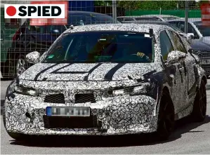  ??  ?? New Civic Type R is being extensivel­y tested ahead of its launch in the first half of 2022