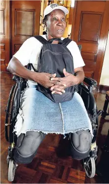  ?? IAN ALLEN/PHOTOGRAPH­ER ?? Sixty-year-old Angella Allen is getting her birth certificat­e at last. She is hoping to travel to England to get a pair of prosthetic legs.