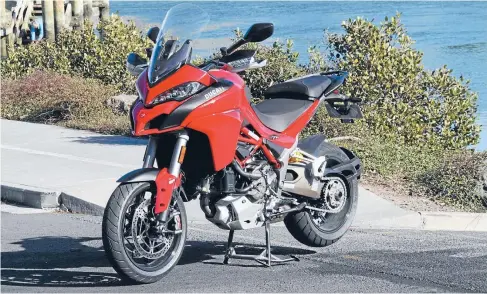  ??  ?? The author tells us that the latest Ducati Multistrad­a S is his lotto bike. Some compliment.