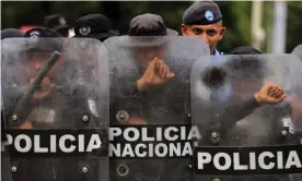  ??  ?? Police and government action against protestors in 2018 left 300 dead and 2,000 injured. Photograph: Inti Ocón/AFP via Getty Images