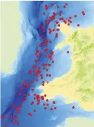  ??  ?? The location of 170 wrecks off the Welsh coast