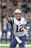  ?? CHUCK COOK, USA TODAY SPORTS ?? Tom Brady threw for 447 yards and three touchdowns Sunday against the Saints.