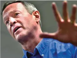  ??  ?? IOWA: Democratic presidenti­al candidate, former Maryland Gov Martin O’Malley speaks during a campaign stop at his field office in Sioux City, Iowa on Friday, Jan 29, 2016. — AP