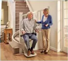  ??  ?? Picture: ACORN STAIRLIFTS Stairlift installati­on: What upheaval?