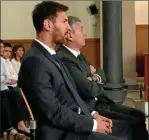  ??  ?? AL BANQUILLO. Los Messi fueron condenados en 2016 por evasión al fisco español.