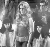  ?? PARAMOUNT PICTURES ?? Jane Fonda works with director Roger Vadim during the making of “Barbarella” in 1970. In “Body Parts,” she recalls being deceived about the film’s nudity by Vadim, then her husband.