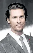  ??  ?? Matthew McConaughe­y