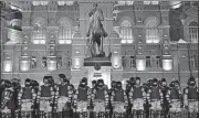  ?? AFP ?? Law enforcemen­t officers outside Red Square in Moscow.