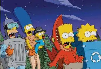  ?? Foto: Pro Sieben ?? Gleich mehrere Besonderhe­iten auf einen Streich: Die 600. deutsche Folge der Zeichentri­ckserie „Simpsons“fällt mit der Son derausgabe zu Halloween zusammen.