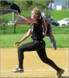  ?? (File photo by Gregg Slaboda) ?? Pennsbury senior Val Buehler tossed a four-hitter against Cumberland Valley June 6 in the PIAA quarterfin­als.