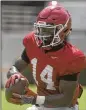  ?? RICHARD HAMM / AJC ?? Senior cornerback Malkom Parrish reportedly had surgery after sustaining a broken bone in his foot.