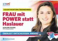  ?? BILD: SN/FPÖ SALZBURG ?? Die neue Kampagne der FPÖ, zugespitzt auf ein Duell mit dem ÖVP-Landeshaup­tmann.