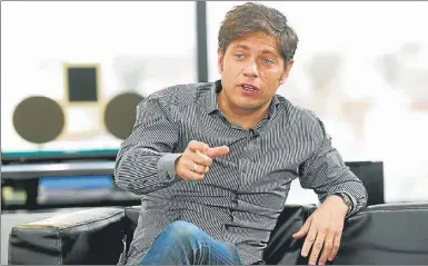  ?? MARCELO ABALLAY ?? CAMBIO: “Era una cosa cuando entré a Aerolíneas, otra cuando estaba en Techint. Fui otra cosa cuando me tocó ser viceminist­ro. Y otra, cuando fui ministro. Y ahora soy otra cosa cuando me toca ser candidato de gobernador. Y seré otra cosa si me toca ser gobernador de la provincia de Buenos Aires”.