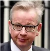  ??  ?? Plan: Michael Gove